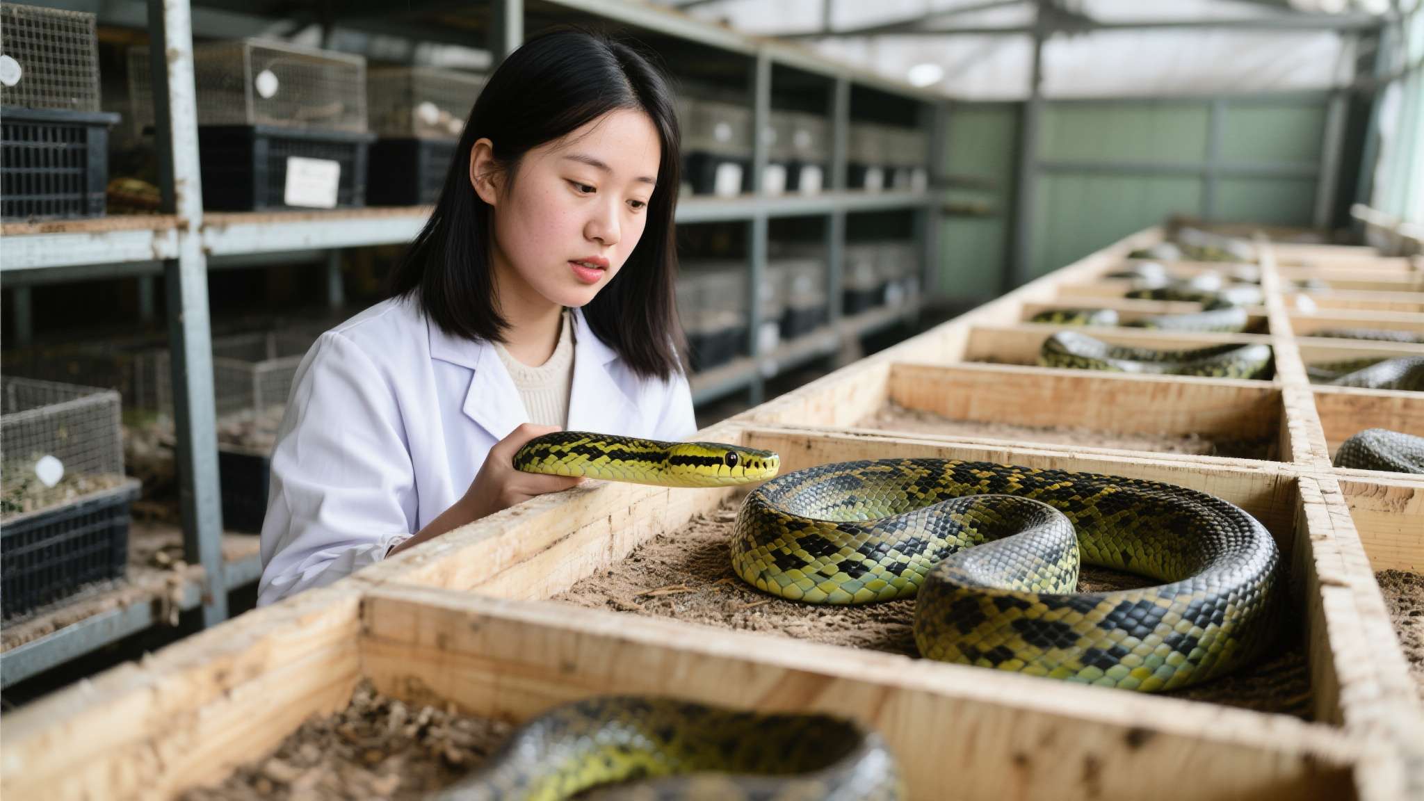 95后养6万多条毒蛇年入百万